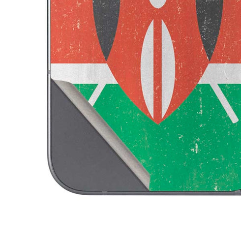 Kenya Flag Distressed Google Pixel 9 Pro Fold Skin